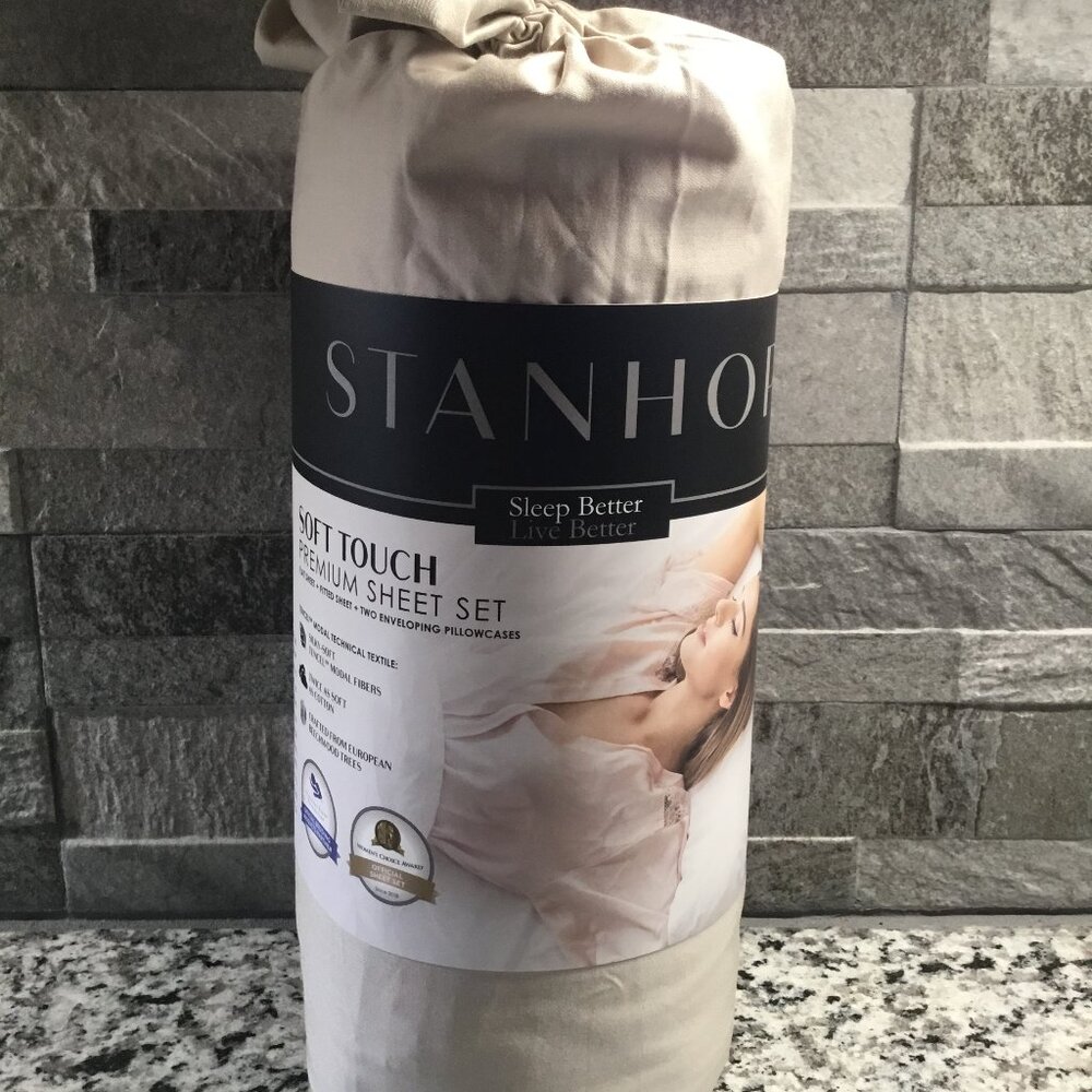 Stanhope Soft Touch Premium Gray Sheet Set Size Twin XL